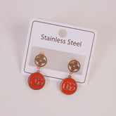 Branded Earring For Woman Red